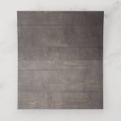 Witte Bloemen Rustieke Country String Lights Bruil Plaatskaartje (Binnenkant ongevouwen)