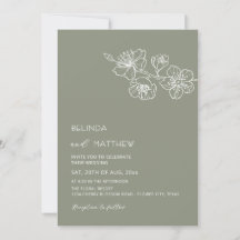 Witte Bloemen Salie Groen Informele Trouwdag