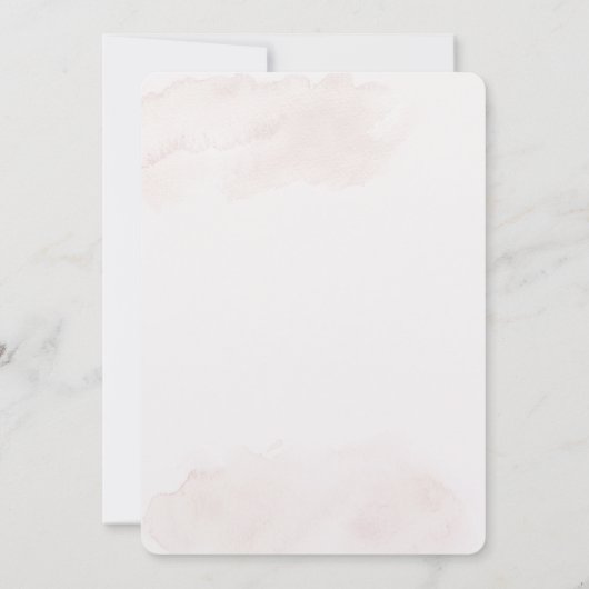 Witte bloemen Spaanse doop Kaart (Achterkant)