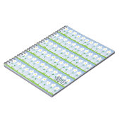 Witte bloemen — spirale laptop notitieboek (Linkerzijde)