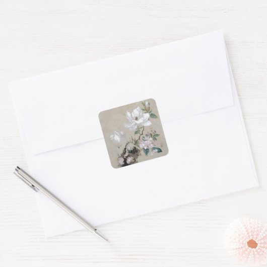 WITTE BLOEMEN STICKER (Envelop)
