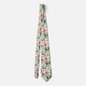 Witte bloemen stropdas (Achterkant)