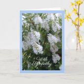 Witte bloemen Sympathie kaart (Gele Bloem)