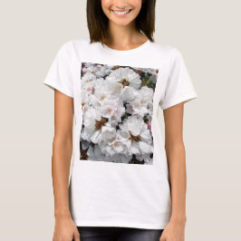 Witte bloemen t-shirt