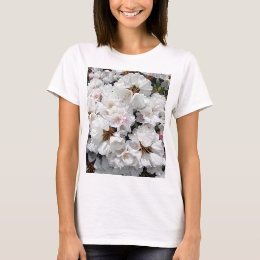 Witte bloemen t-shirt (Voorkant)