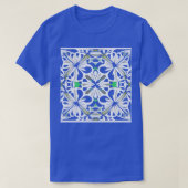 witte bloemen t-shirt (Design voorkant)