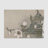 Witte bloemen van Eugene Grasset Tissuepapier (Voorkant)