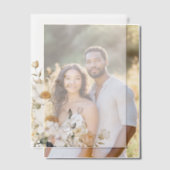 Witte bloemen vellum uitnodigingen (Offset (Koppel))