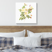  witte bloemen verpakt canvas print (Insitu (Slaapkamer))