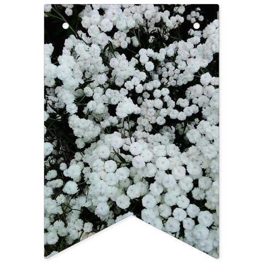 Witte bloemen vlaggetjes (Tweede vlag)