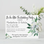 Witte bloemen voor alle seizoenen na de bruiloft kaart (Staand voorkant)