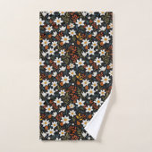 Witte Bloemen voor Herfst Bad Handdoek (Handdoek)