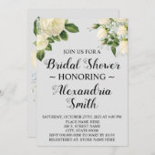 Witte bloemen | VRIJGEZELLENFEEST Kaart (Voorkant / Achterkant)