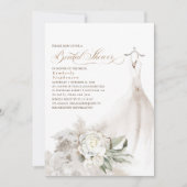 Witte bloemen Vrijgezellenfeest van Pampas Grass G Kaart (Voorkant)