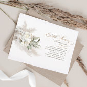 Witte bloemen Vrijgezellenfeest van Pampas Grass G Kaart