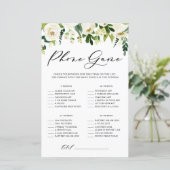 Witte bloemen wat er op je Kaart van de telefoondo (Staand voorkant)