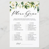 Witte bloemen wat er op je Kaart van de telefoondo (Voorkant)