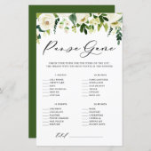 Witte Bloemen Wat Zit Er In Je Tas Shower Kaart (Voorkant / Achterkant)