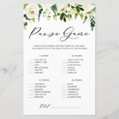 Witte Bloemen Wat Zit Er In Je Tas Shower Kaart (Voorkant)