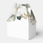 Witte Bloemen Waterverf Dank u bruiloft Bedankdoosjes (Achterkant)