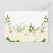 Witte bloemen Wedding Retails, routebeschrijving i Informatiekaartje (Achterkant)