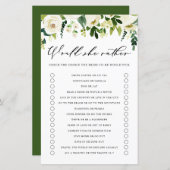 Witte bloemen zou ze een Vrijgezellenfeest zijn (Voorkant / Achterkant)