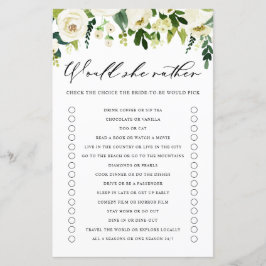 Witte bloemen zou ze een Vrijgezellenfeest zijn