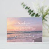 Witte bloemen zwart foto in liefdevolle herinnerin bedankkaart (Staand voorkant)