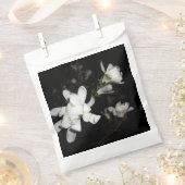 Witte Bloemen Zwarte Achtergrond Jasmijn Bloem Maa Bedankzakje (Geknipt)