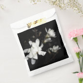 Witte Bloemen Zwarte Achtergrond Jasmijn Bloem Maa Bedankzakje (Gezegeld)