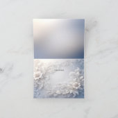 Witte bloemenbloei dank je wel kaart (Binnen)