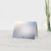 Witte bloemenbloei dank je wel kaart (Achterkant)