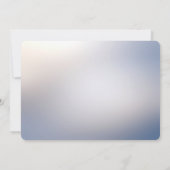 Witte bloemenbloei Save the date Kaart (Achterkant)