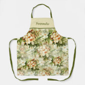  witte bloemenbloesembloemen schort (Voorkant)