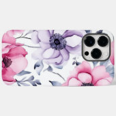 Witte bloemenboho esthetisch Case-Mate iPhone case (Achterkant (horizontaal))