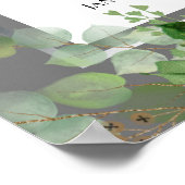 Witte bloemencélébratie van het leven poster (Hoek)