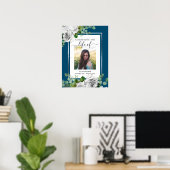 Witte bloemencollectie 'Feest van het Leven'-poste Poster (Thuiskantoor)
