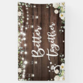 Witte Bloemendiamanten Ring Bruidsmeubel Shower Fe Spandoek (Verticaal)