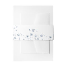 Witte bloemenelegante bruiloft uitnodigingen wikkel