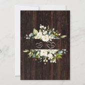 Witte bloemenschuur na I DO-huwelijksbarbecue Kaart (Achterkant)