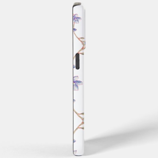 Witte bloementelefoonhoesje Case-Mate iPhone case (Achterkant / Rechts)