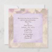 witte bloemetjesbranche op trouwbenodigdheden kaart (Achterkant)