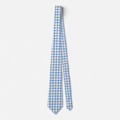 Witte bloemhalsband stropdas (Voorkant)