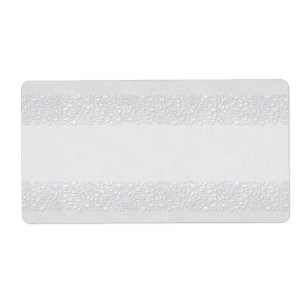 Witte bloemige apotheker label