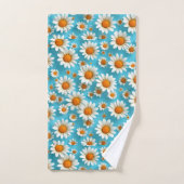 Witte Bloemige Badkamer Decoratie Bad Handdoek (Handdoek)