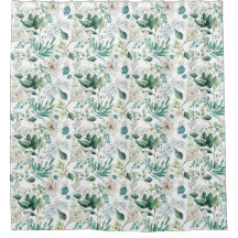 Witte bloemige bloemen groen Eucalyptus Elegant