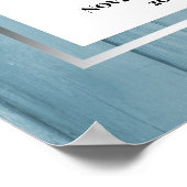 Witte bloemige bruidsborrel welkomstbord poster (Hoek)