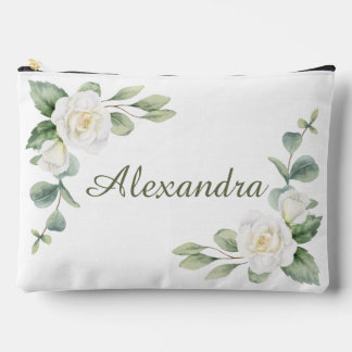 Witte bloemige bruidsmeisje cadeau etui