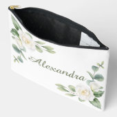Witte bloemige bruidsmeisje cadeau etui (Open)
