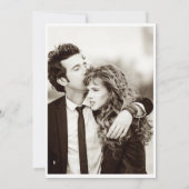 Witte bloemige bruidsuitnodiging voor bruidsfeest  kaart (Achterkant)